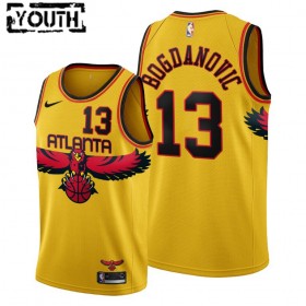 Dres Atlanta Hawks Bogdan Bogdanovic 13 Nike 2021-22 City Edition Throwback 90s Swingman - Dječji